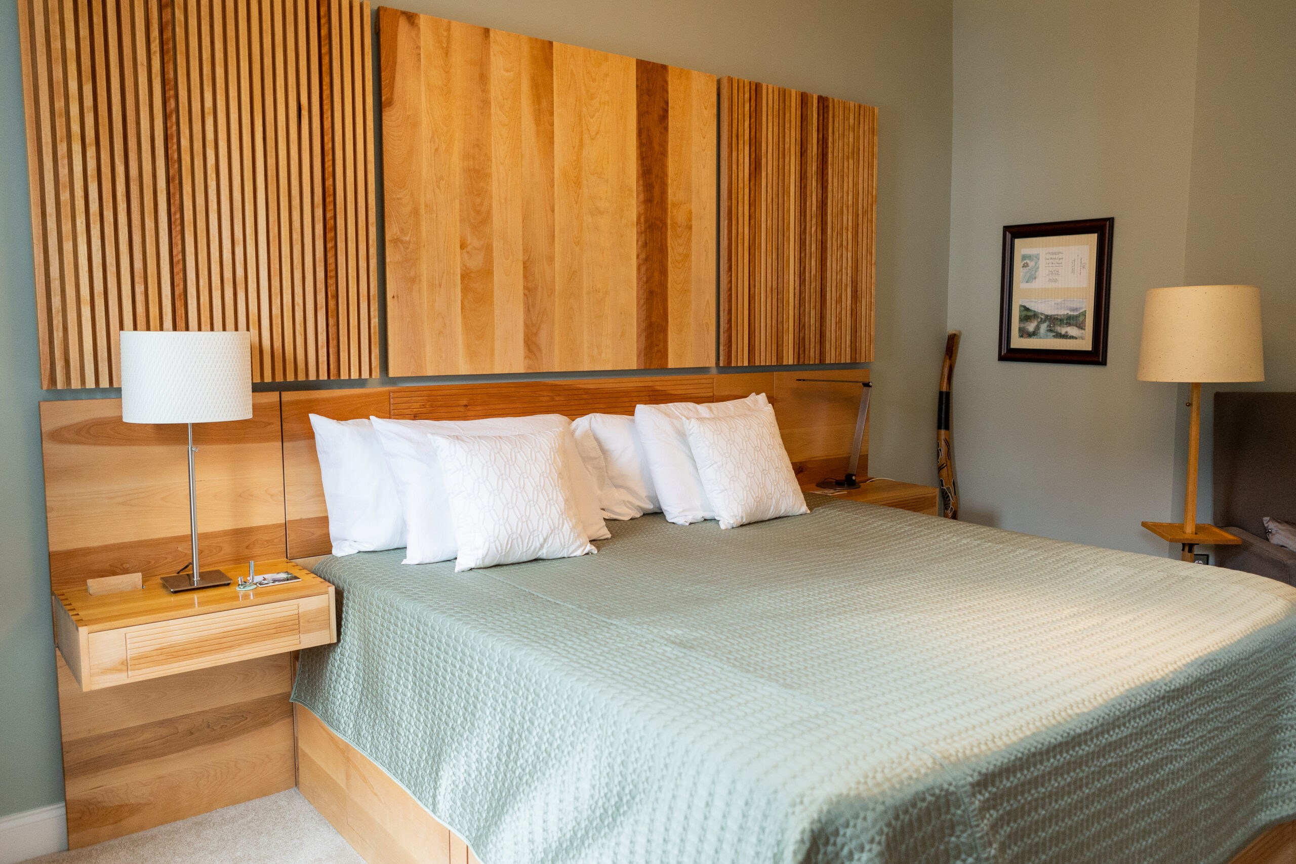 Solid wood birch custom bedroom furniture